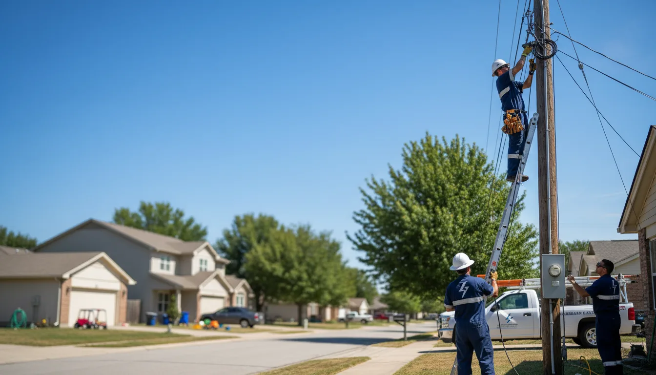 Residential electrician providing installation services in Rushville, OH